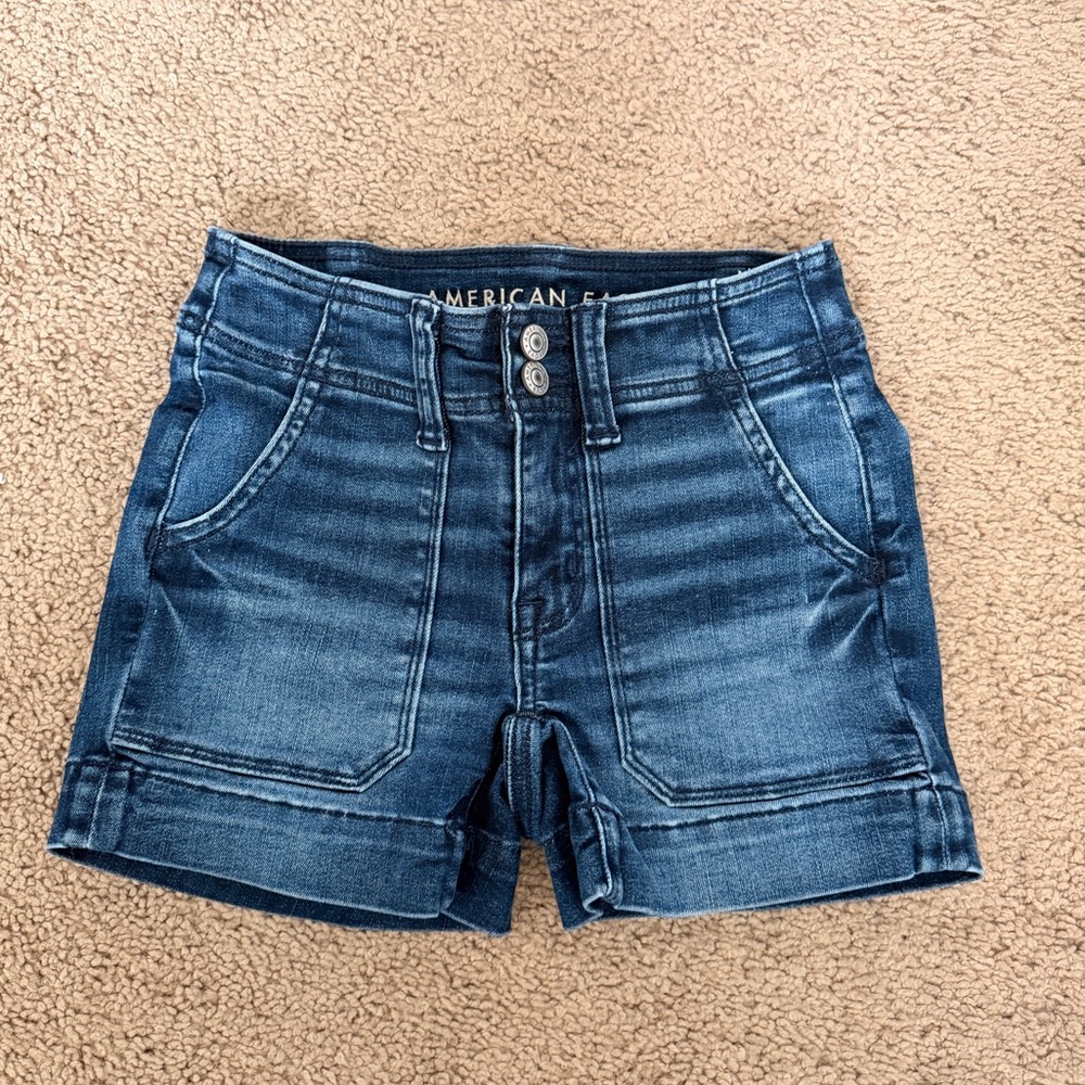 AE High Waisted Denim Shorts